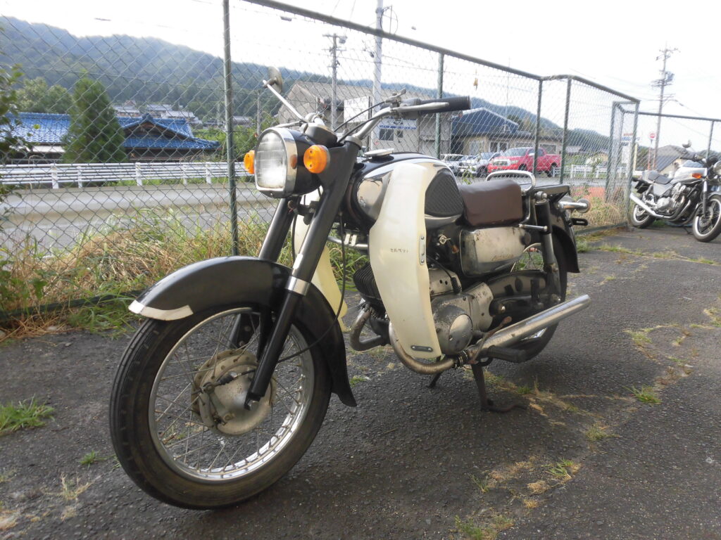 SUZUKI コレダ125SK 1962y 昭和36年製 実働車125cc　燃料潤滑油混合30：1 ツインエンジン、シングルキャブVM17SC、ツインマフラー